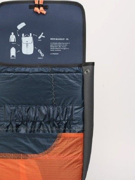 Sac à dos upcyclé GRAVELOT Bleu Océan