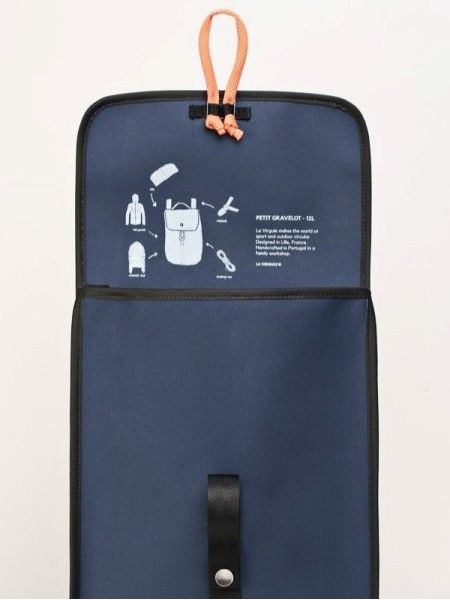 Sac à dos upcyclé GRAVELOT Bleu Océan