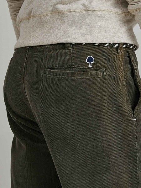 Pantalon velours côtelé Kaki BRIX