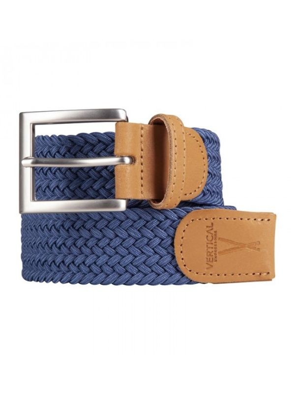 Ceinture tressée bleue